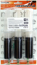 ����������� �������� ��� LEXMARK 16/17/70/50 BLACK (SIM 30A) 3x20 ��.