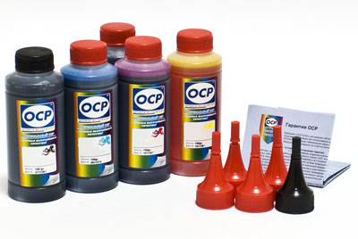 Комплект чернил OCP SAFE SET (BK 35, BK 797, C 133, M/Y 122) для картриджей CANON PGI-5/CLI-8, 100г x 5