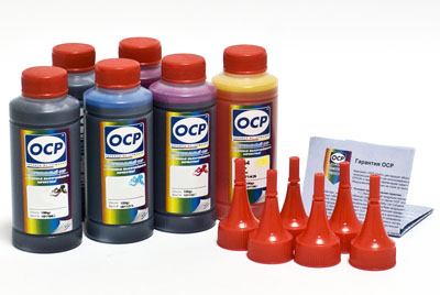 Комплект чернил OCP (BKP 235, Grey 130, BK/M/Y 135, C 712) для картриджей CANON №450/451, 100г x 6