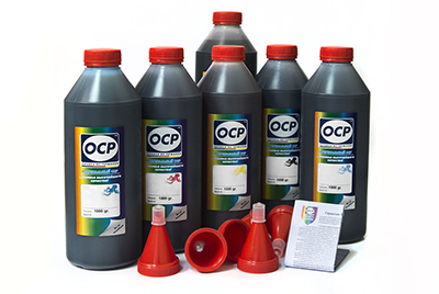 Комплект чернил OCP (BKP 235, Grey 130, BK/M/Y 135, C 712) для картриджей CANON №450/451, 1000г x 6