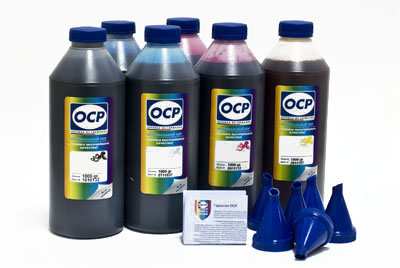 Комплект чернил OCP (BK 73, C 76, M 72, Y 61, ML 73, CL 77) для принтеров EPSON, 500г х 6